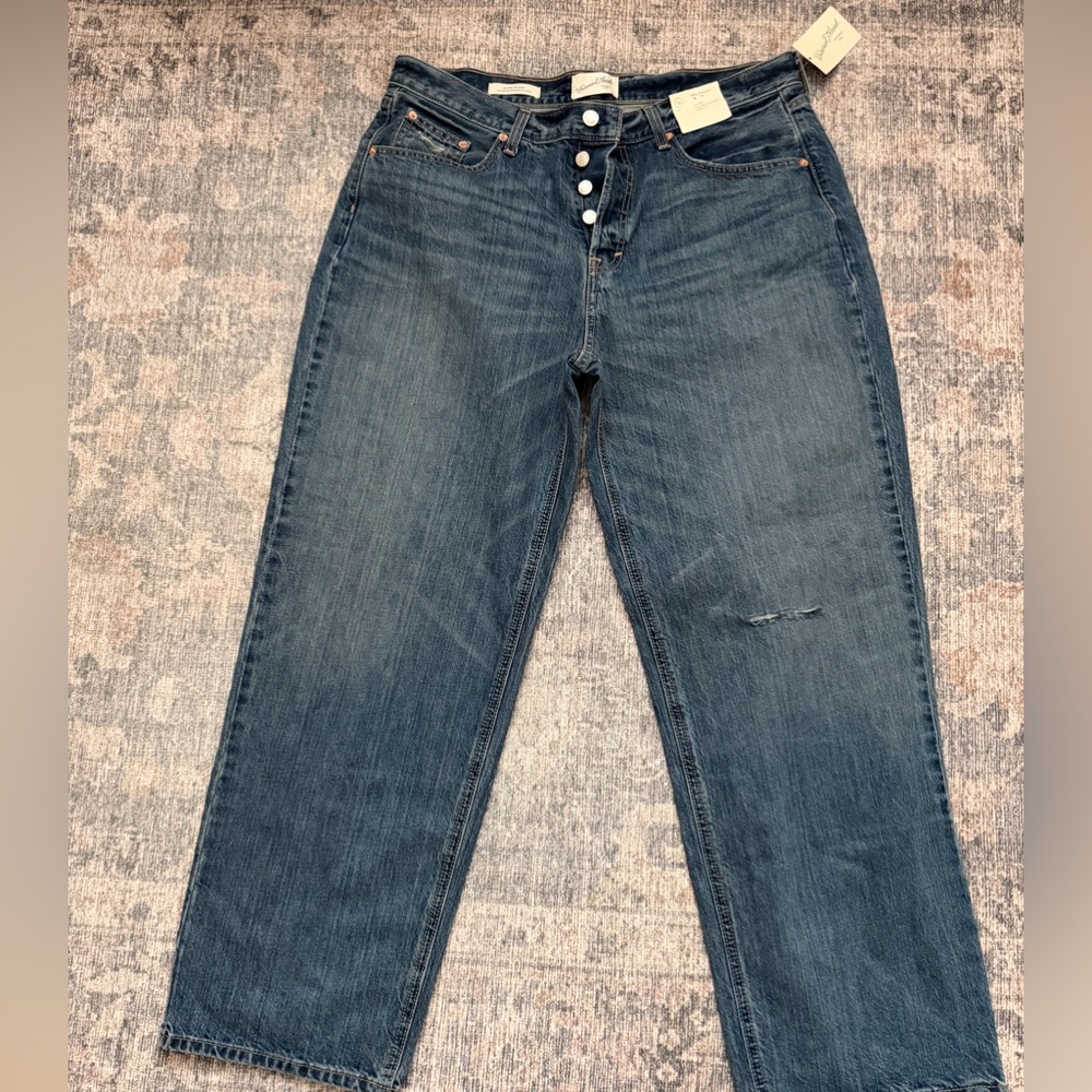 Universal Thread Women's Dark Blue Straight Jeans